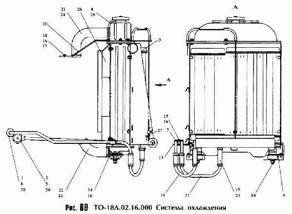 Система охлаждения ТО-18Д.02.16.000